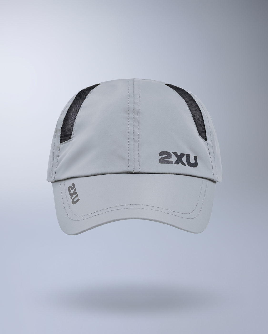 2xu-aero-run-cap-unisex-weathervane-black-leicht image 2