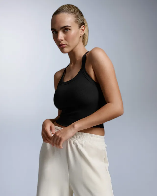 2xu-fluid-crop-top-damen-schwarz-tencel-ripp image 1