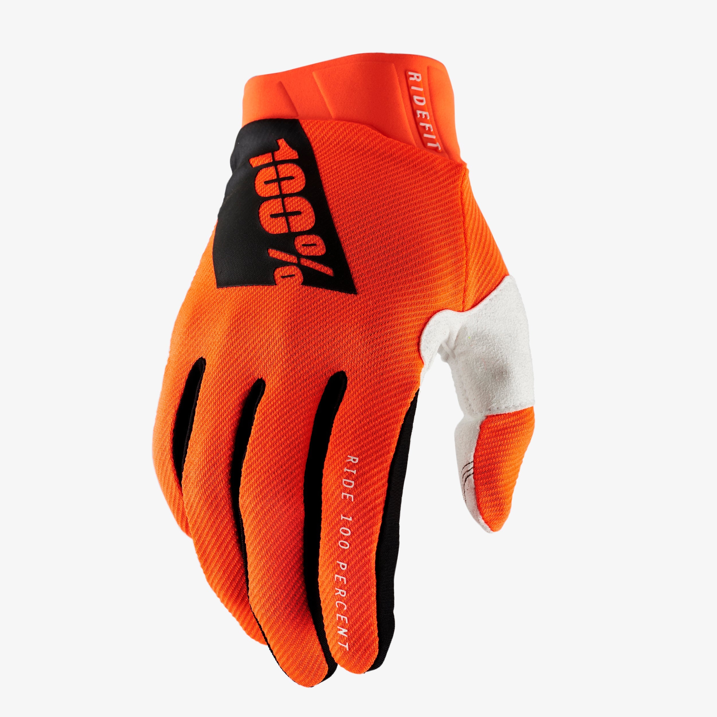 100-ridefit-handschuhe-fluo-orange-moto-touchscreen image 1