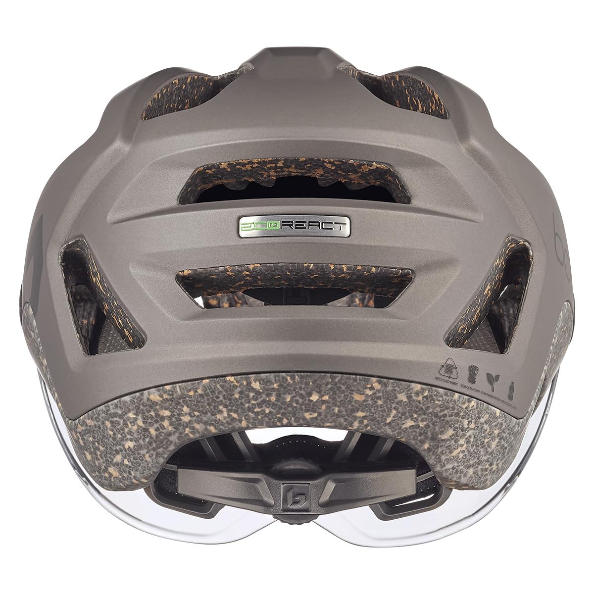 boll-react-visor-fahrradhelm-braun-s-mit-visier image 3