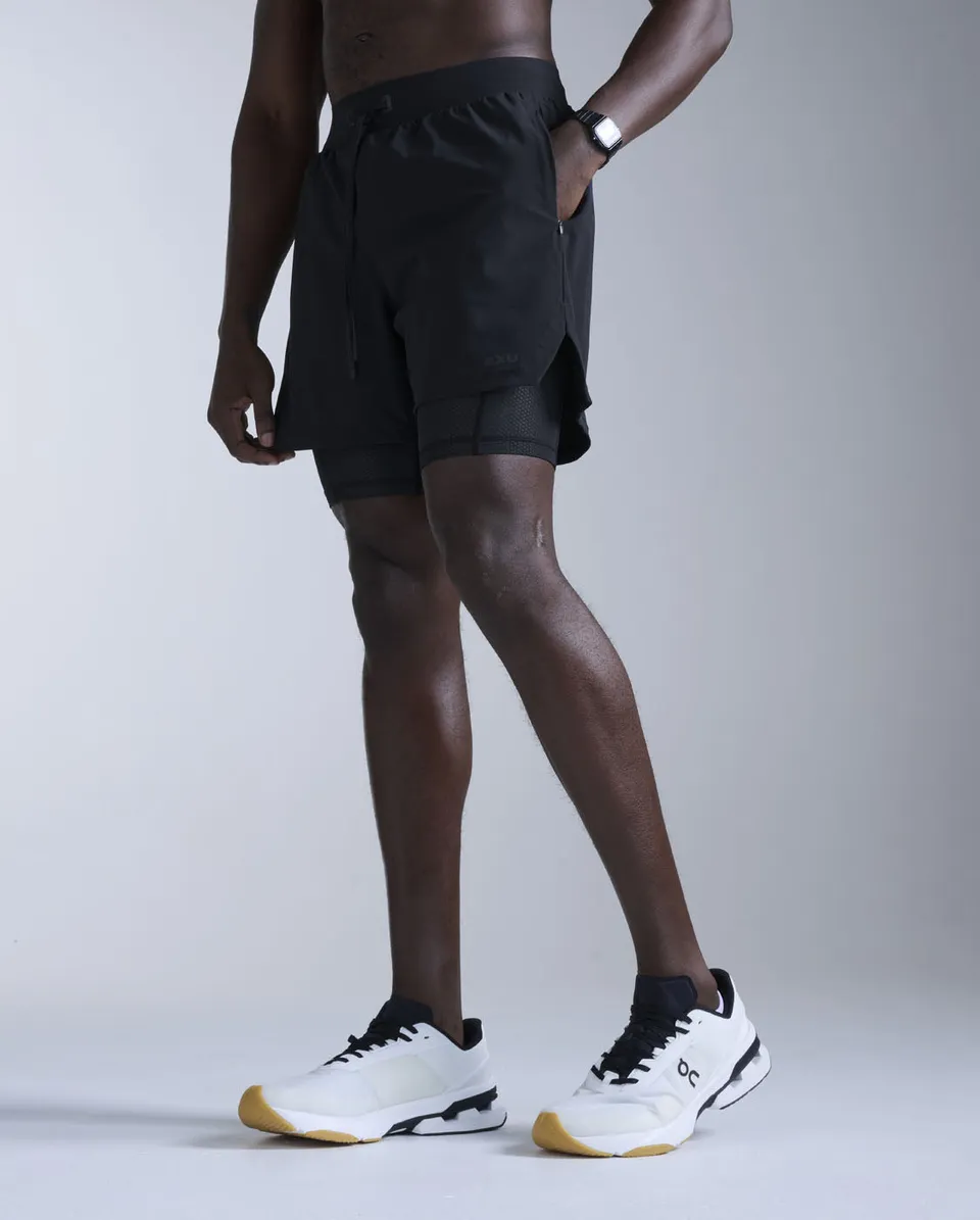 2xu-flex-2-in-1-5-inch-shorts-herren-schwarz-kompression image 1