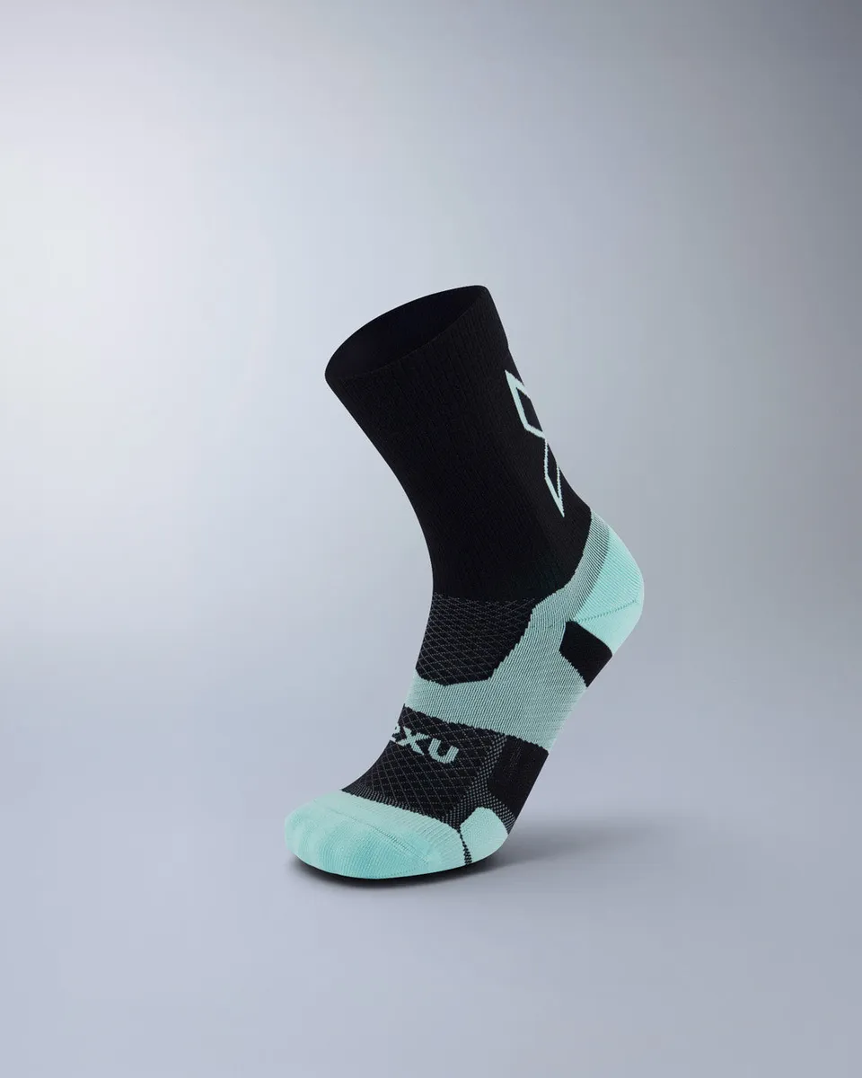 2xu-vectr-light-cushion-crew-socken-schwarz image 1