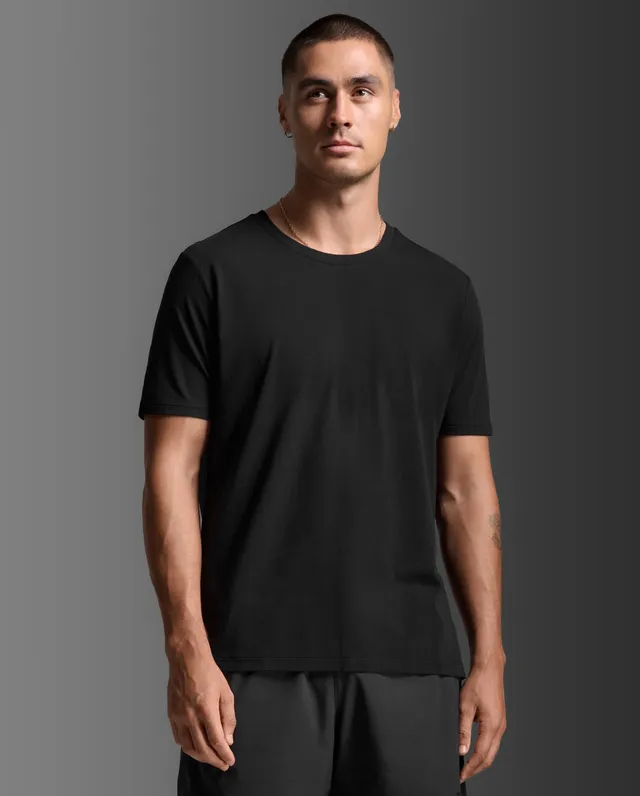 2xu-motion-cotton-flex-tee-t-shirt-herren-schwarz-baumwolle image 1
