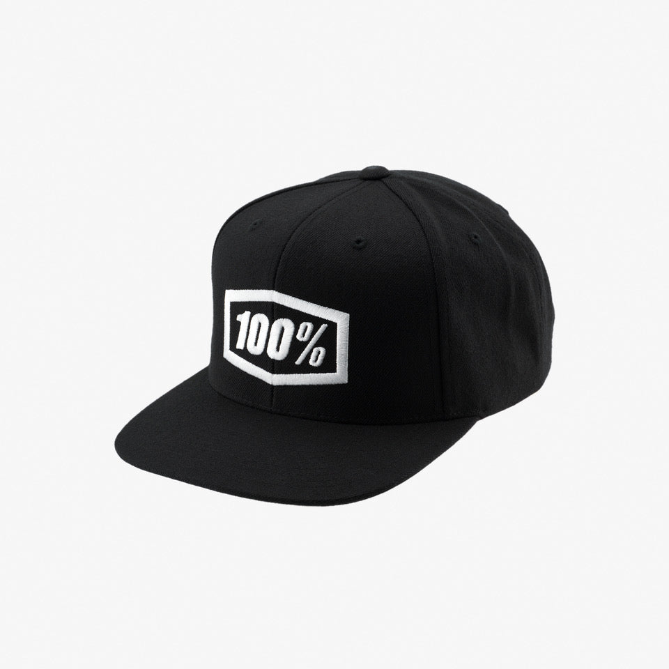 100-icon-snapback-cap-basecap-schwarz-youth-logo image 1