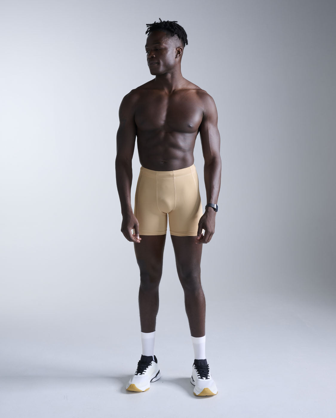 2xu-core-compression-1-2-shorts-herren-shorts-beige-kompression image 6