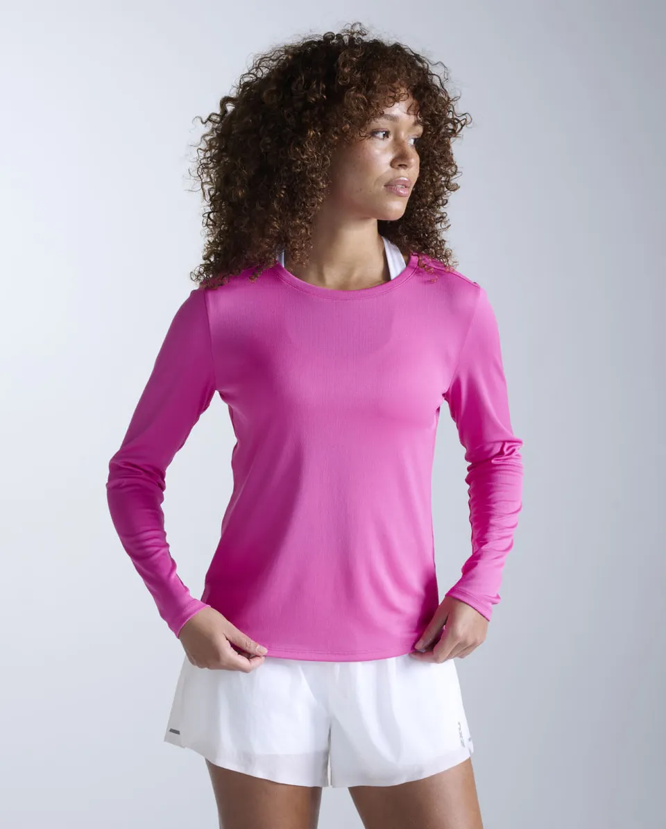 2xu-aero-long-sleeve-laufshirt-rose-violet-damen image 1