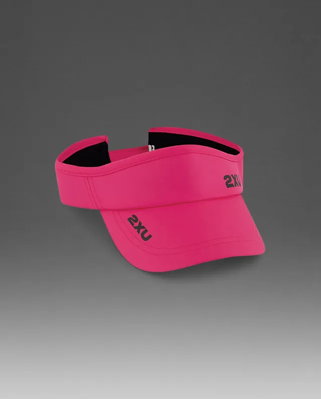 2xu-aero-run-visor-laufvisor-fuchsia-schwarz image 1
