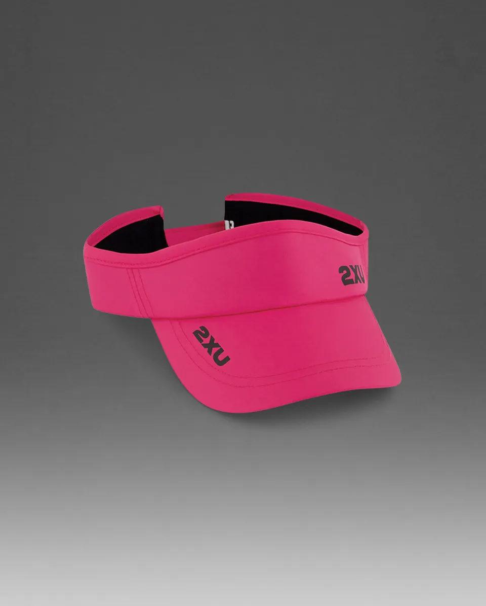 2xu-aero-run-visor-laufvisor-fuchsia-schwarz image 1