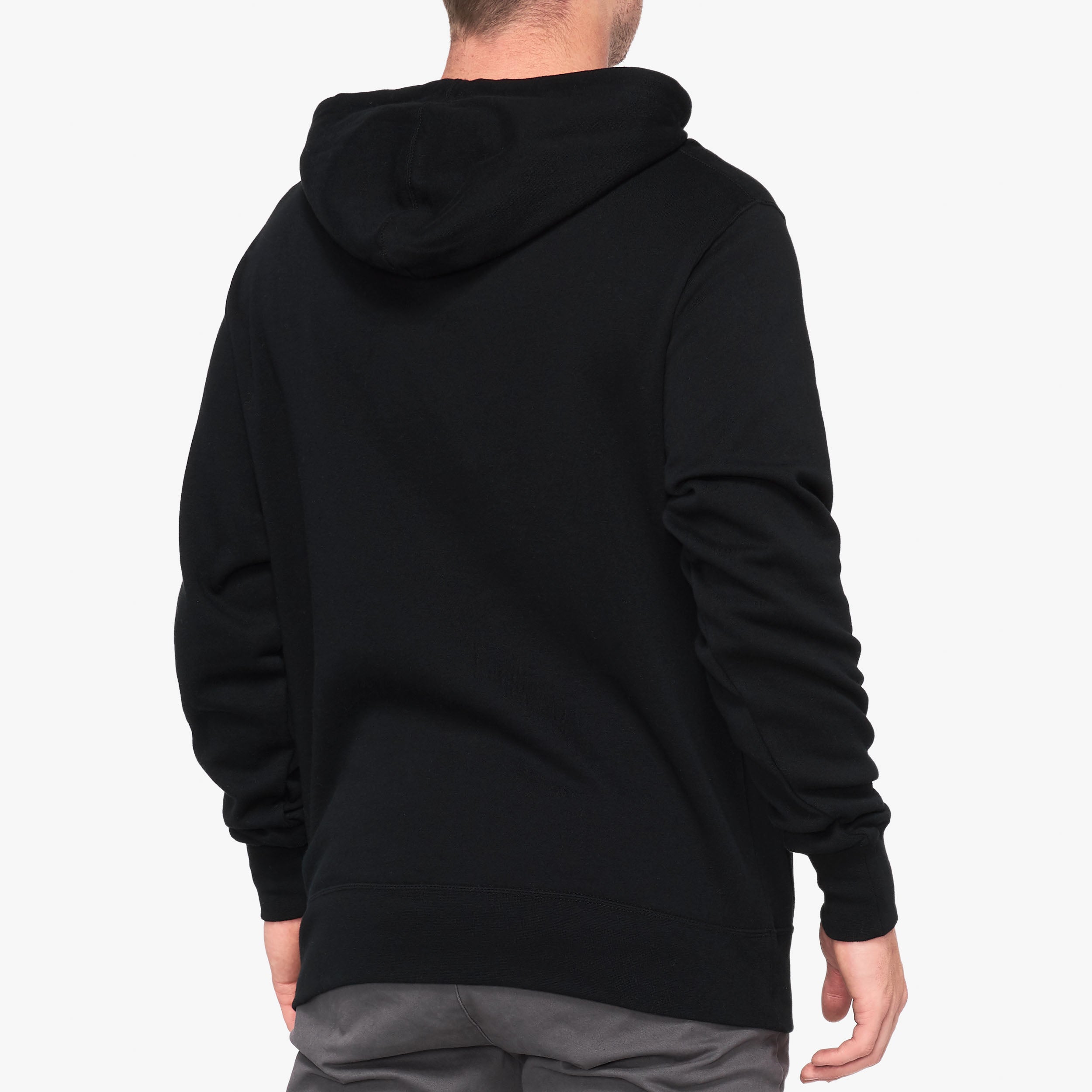 100-icon-pullover-hoodie-fleece-black-schwarz image 2