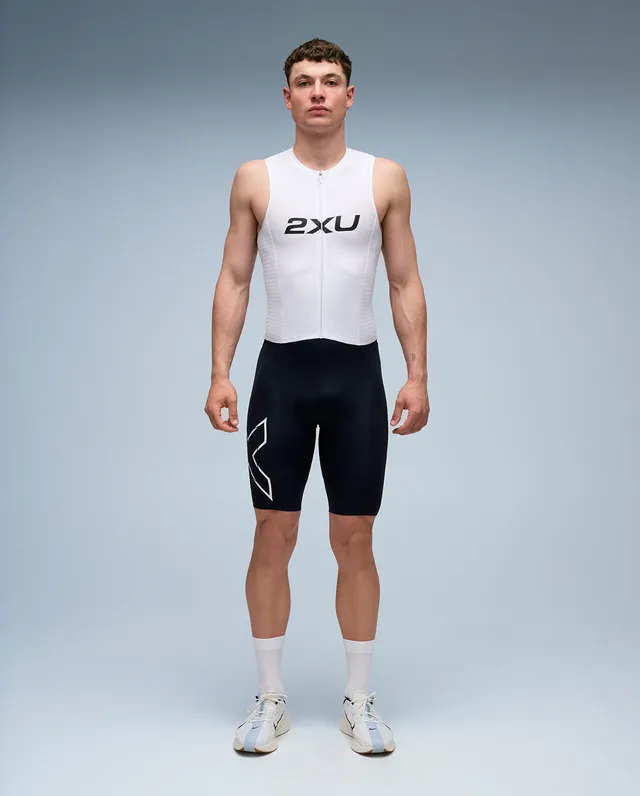 2xu-light-speed-react-trisuit-herren-black-white image 1