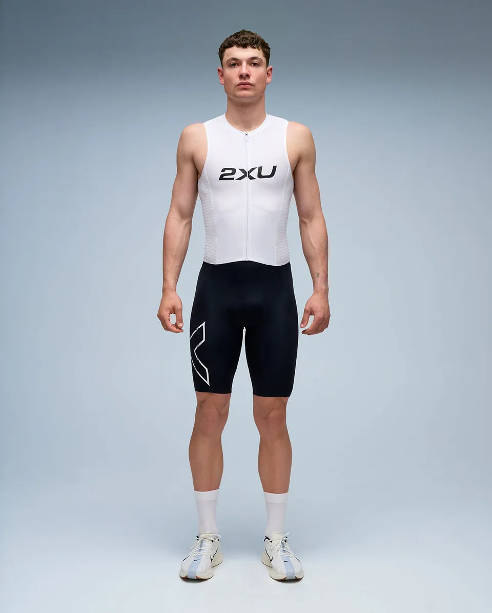 2xu-light-speed-react-trisuit-herren-black-white image 1