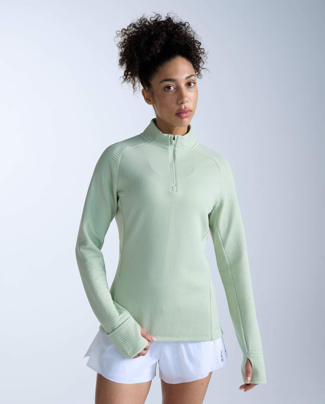 2xu-ignition-haptic-1-4-zip-langarm-damen-seafoam-warm image 1