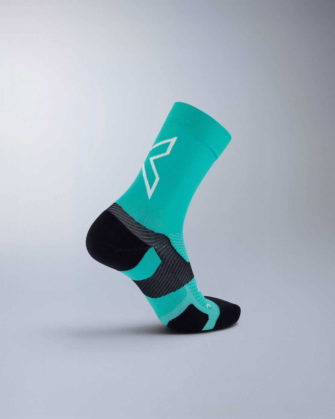 2xu-vectr-light-cushion-crew-laufsocken-aurora-black-unisex image 3