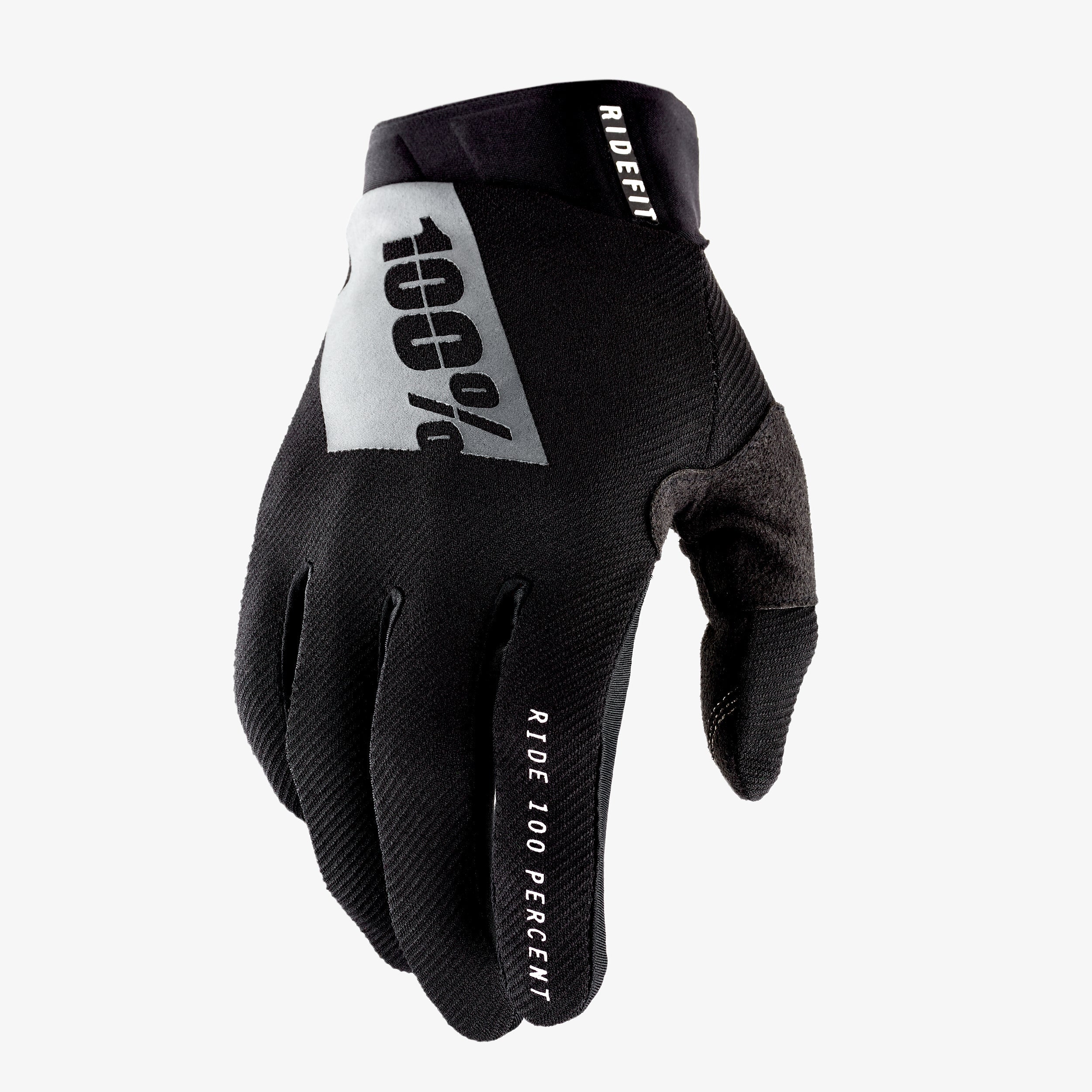 100-ridefit-black-white-handschuhe-moto-touchscreen image 1