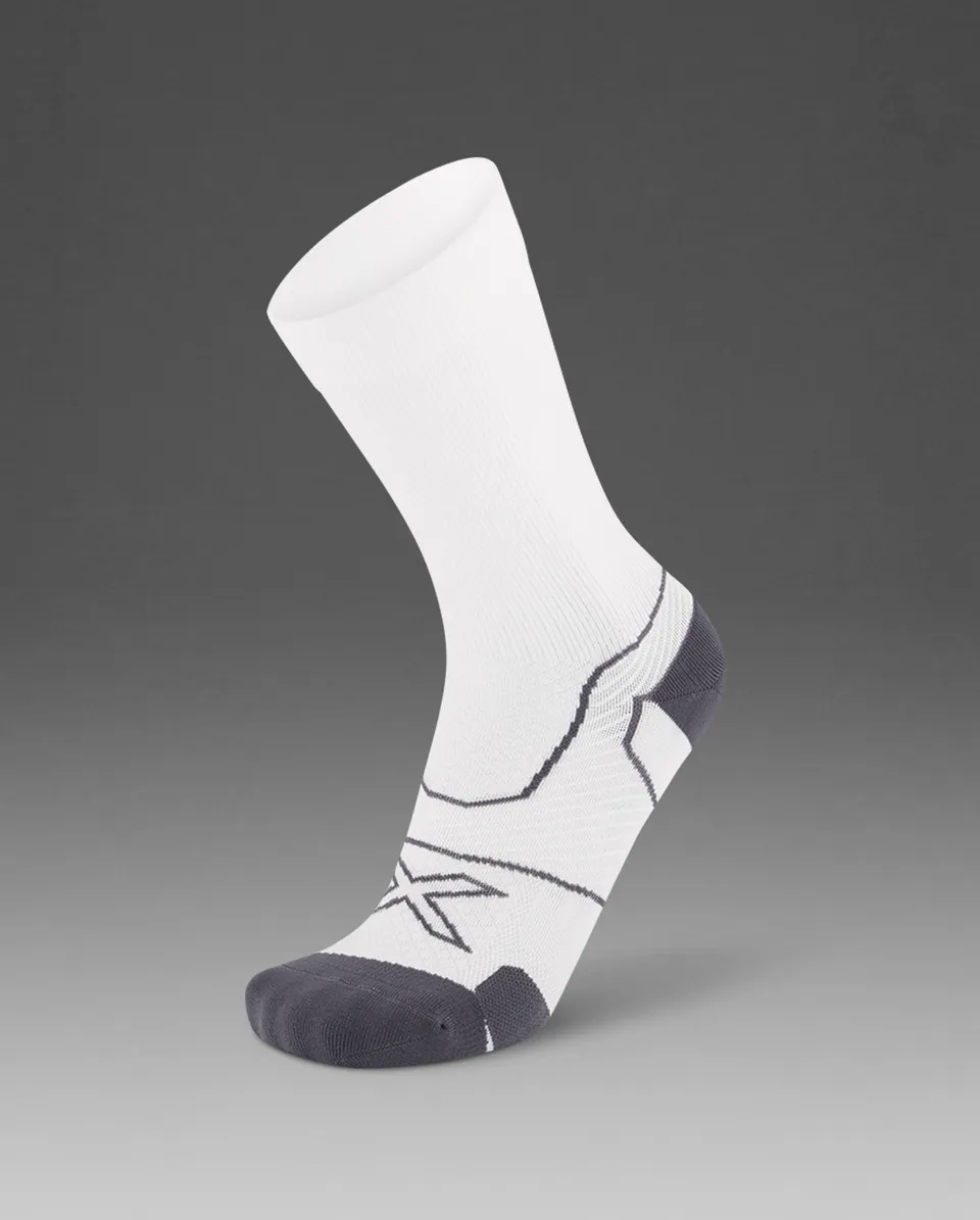 2xu-vectr-cushion-crew-socken-wei-grau-polsterung image 1