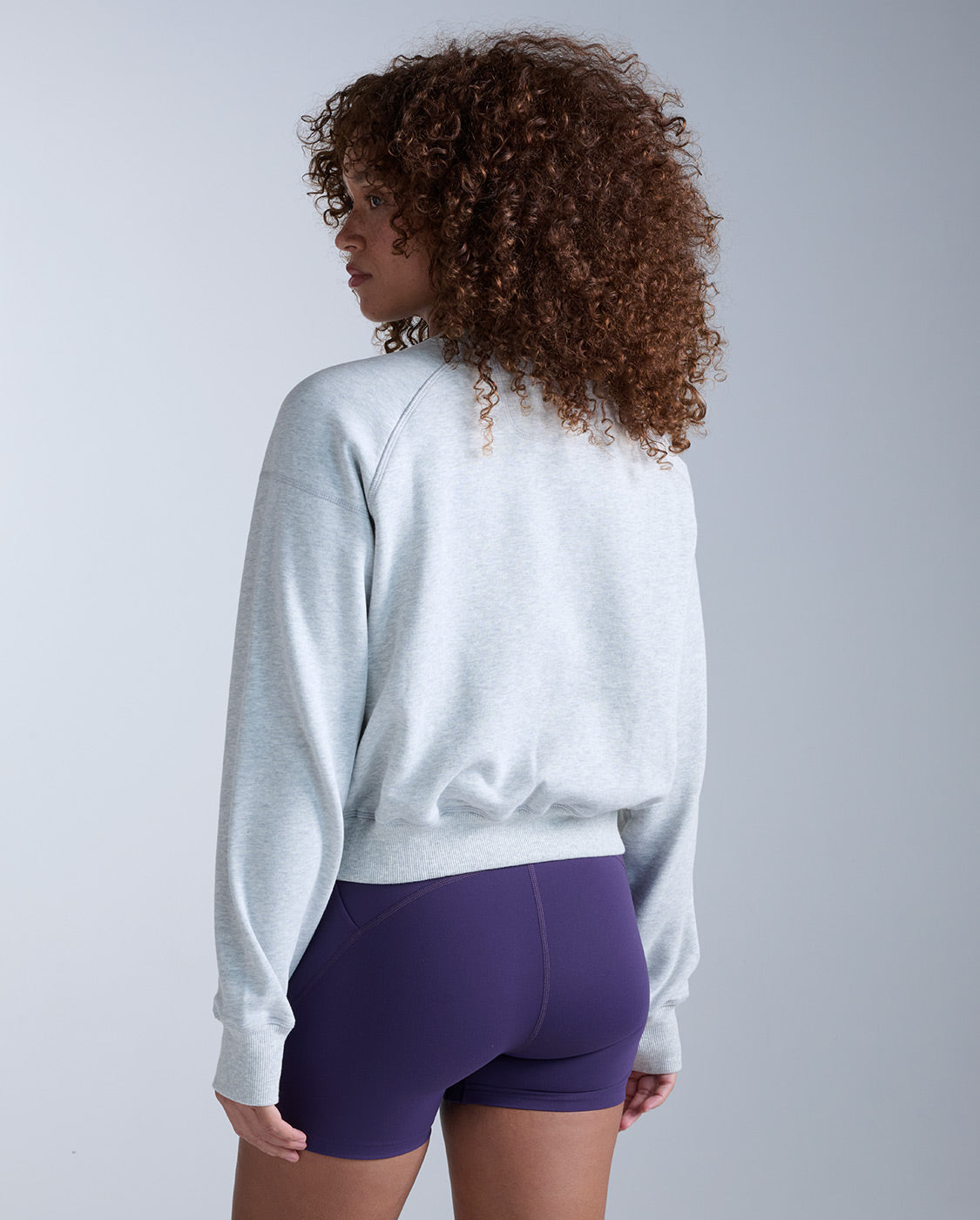 2xu-ez-organic-cotton-ribbed-crew-pullover-grey-marle-bio-baumwolle image 2