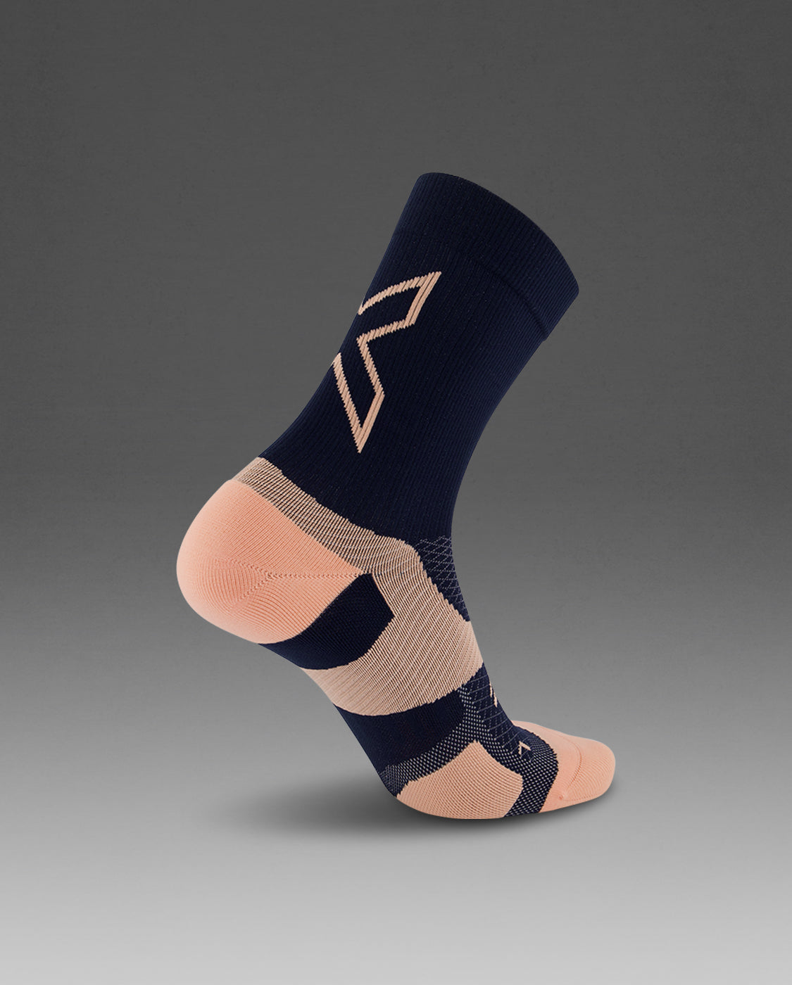 2xu-vectr-crew-socken-unisex-midnight-kompression image 3