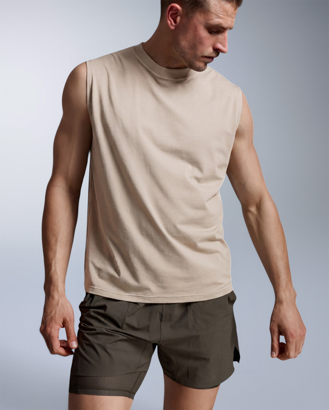 2xu-motion-oversized-tencel-tank-top-chalk-chalk image 1