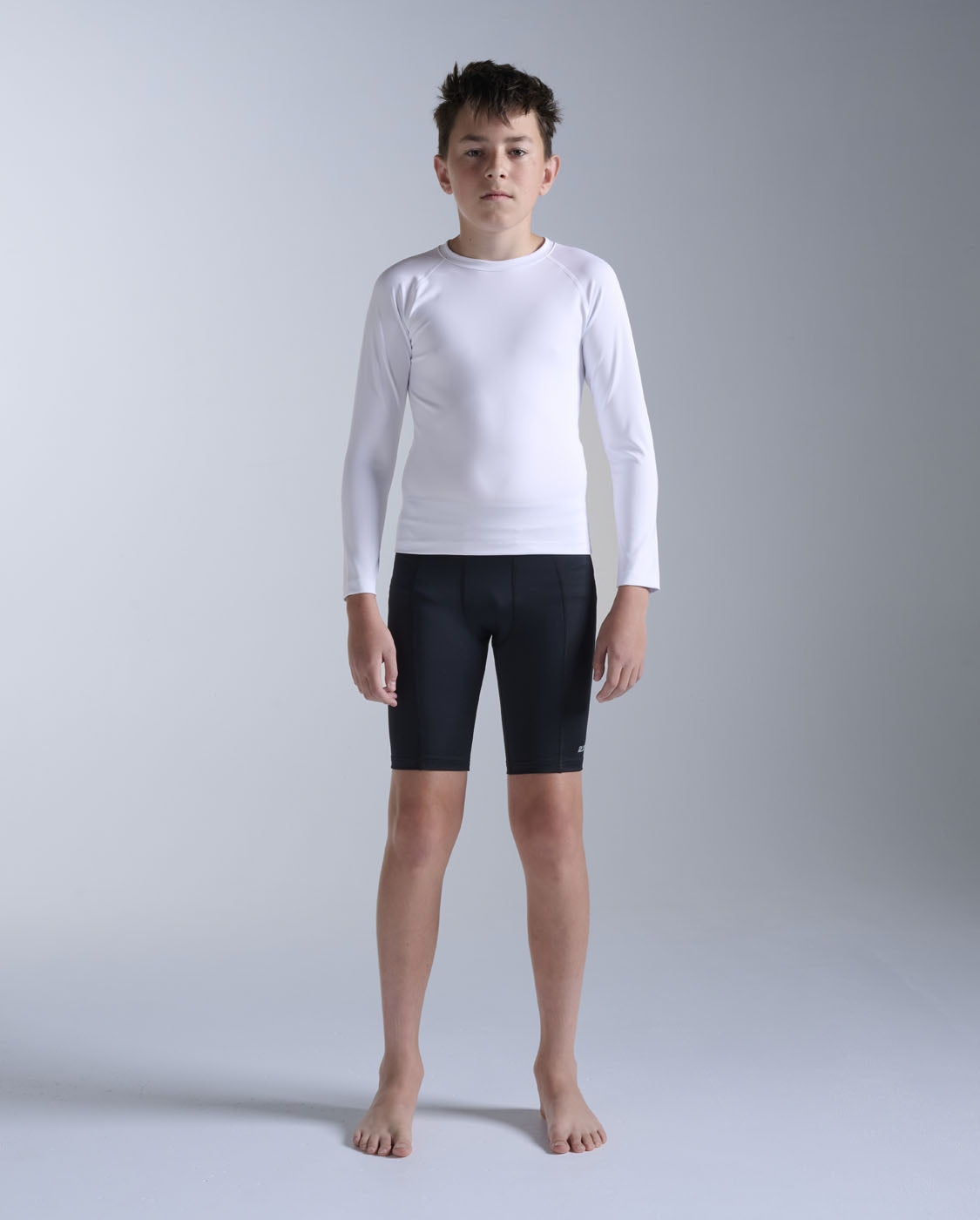 2xu-core-boys-compression-shorts-schwarz-silber-kinder image 1