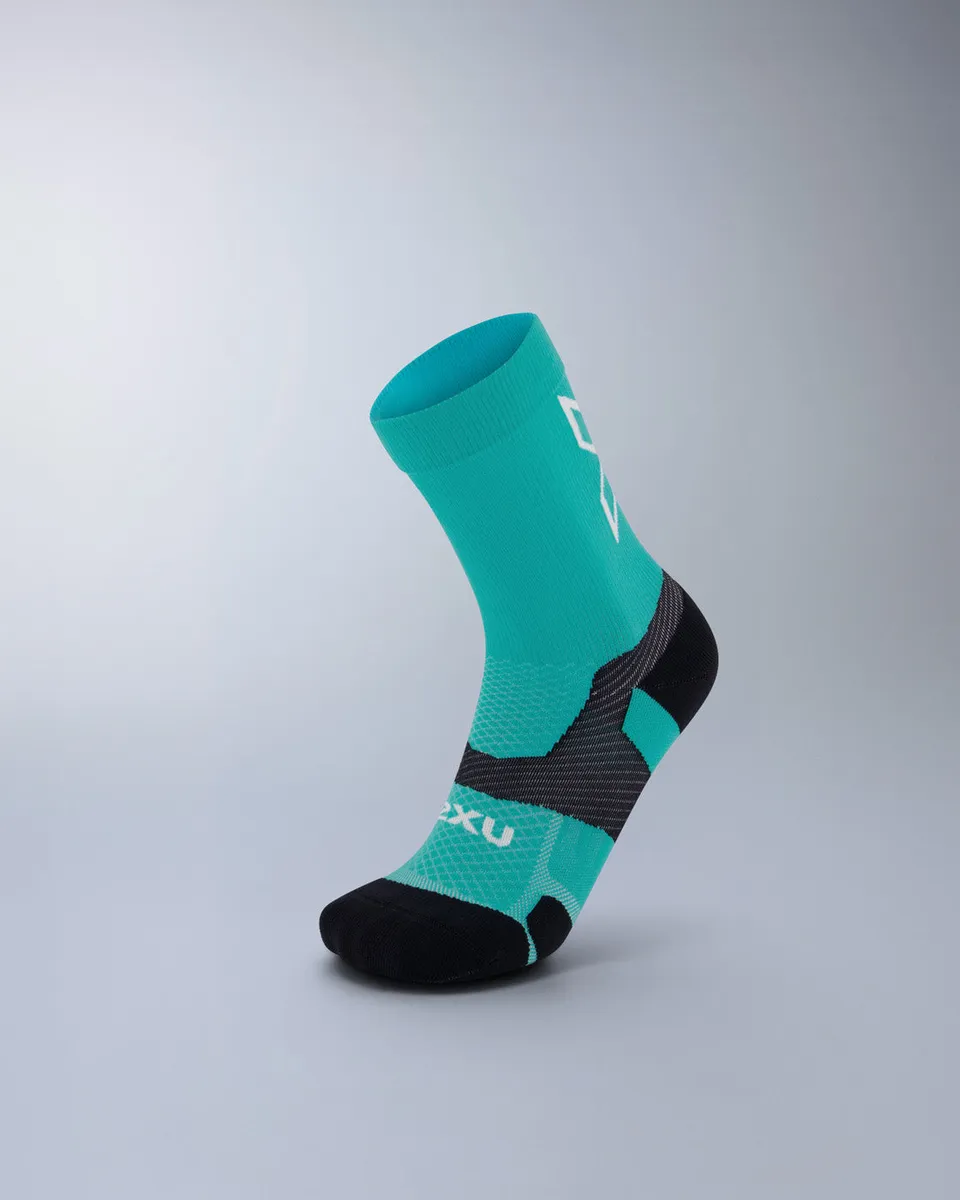 2xu-vectr-light-cushion-crew-laufsocken-aurora-black-unisex image 1