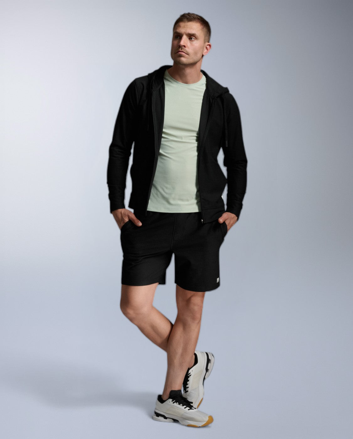 2xu-signature-zip-through-hoodie-kapuzenjacke-schwarz-herren image 4