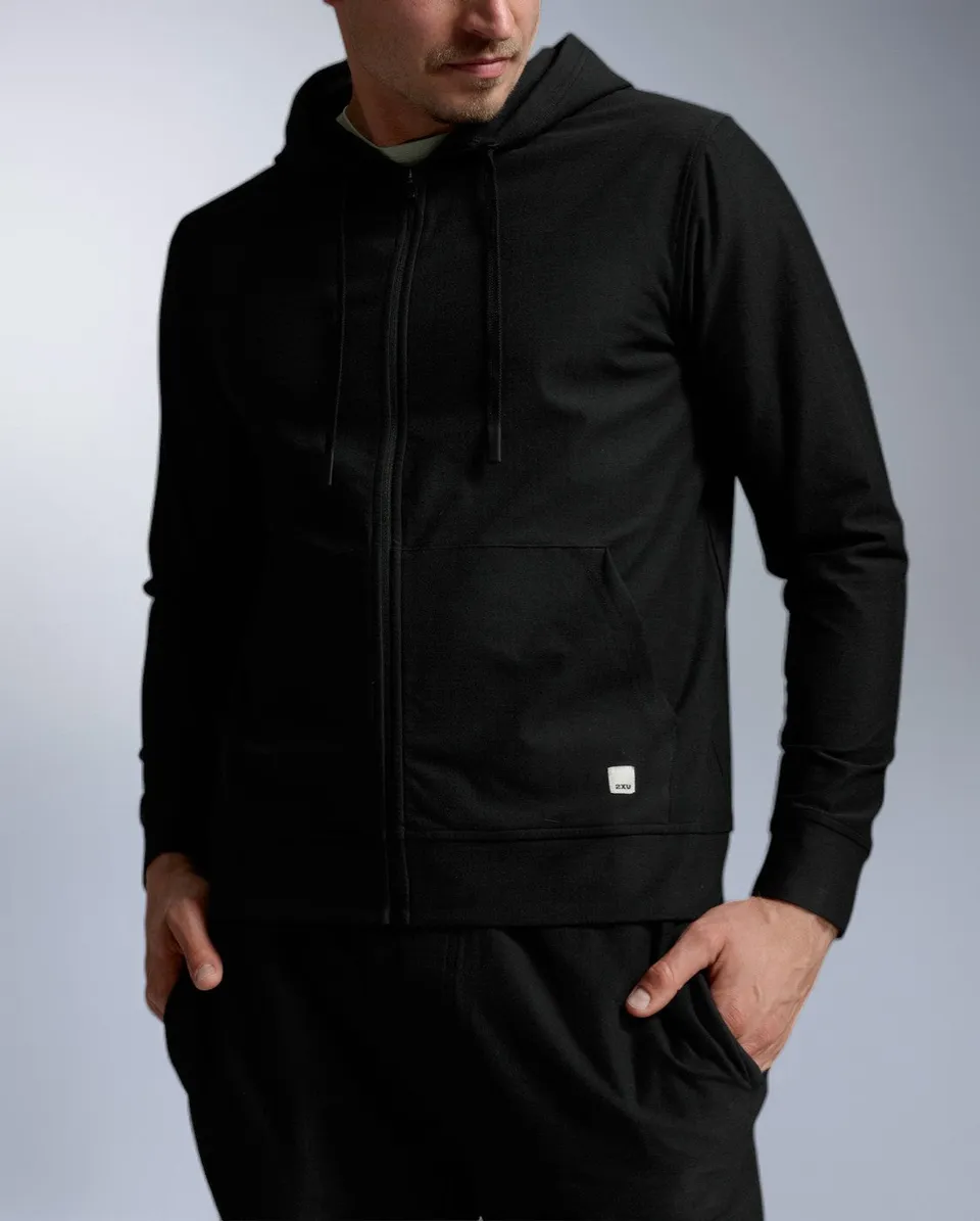 2xu-signature-zip-through-hoodie-kapuzenjacke-schwarz-herren image 1