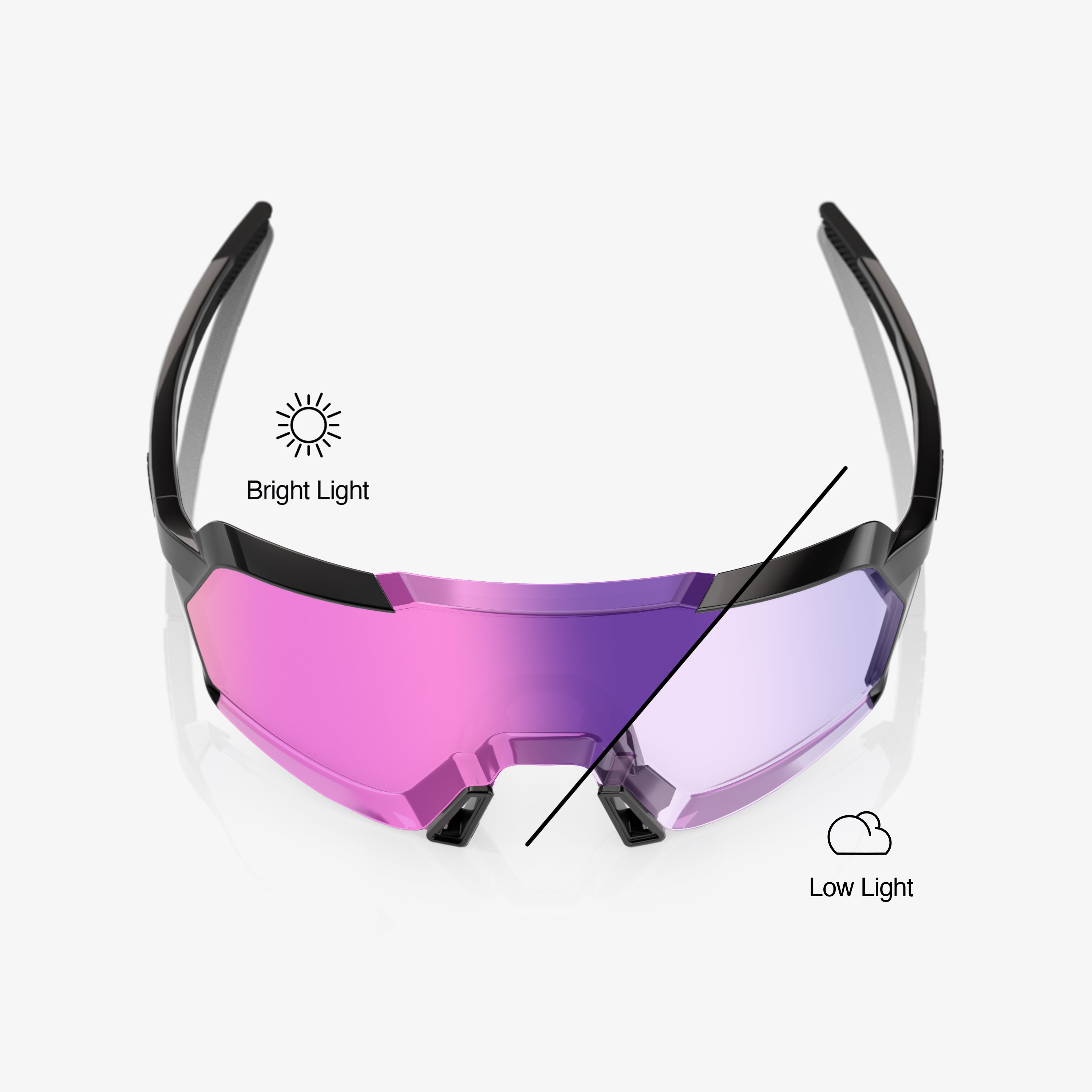 100-korbin-fahrradbrille-photochrom-schwarz-lila-mirror image 4