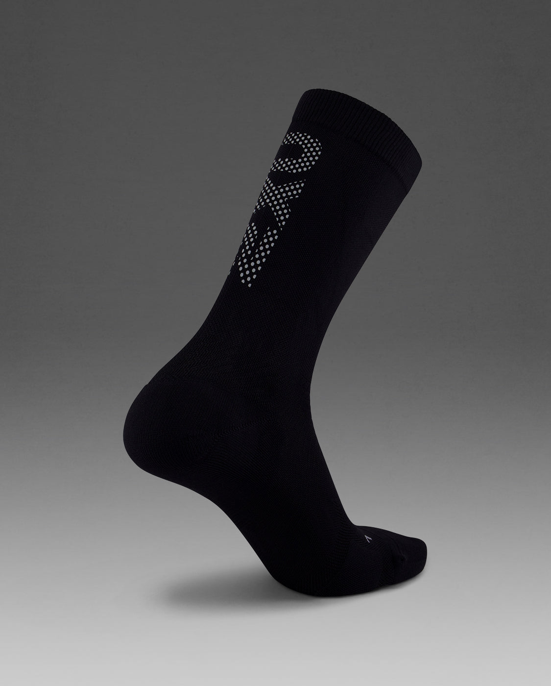 2xu-vectr-reflective-crew-socken-black-silver image 3