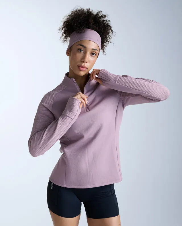2xu-ignition-haptic-1-4-zip-laufshirt-damen-musk image 1