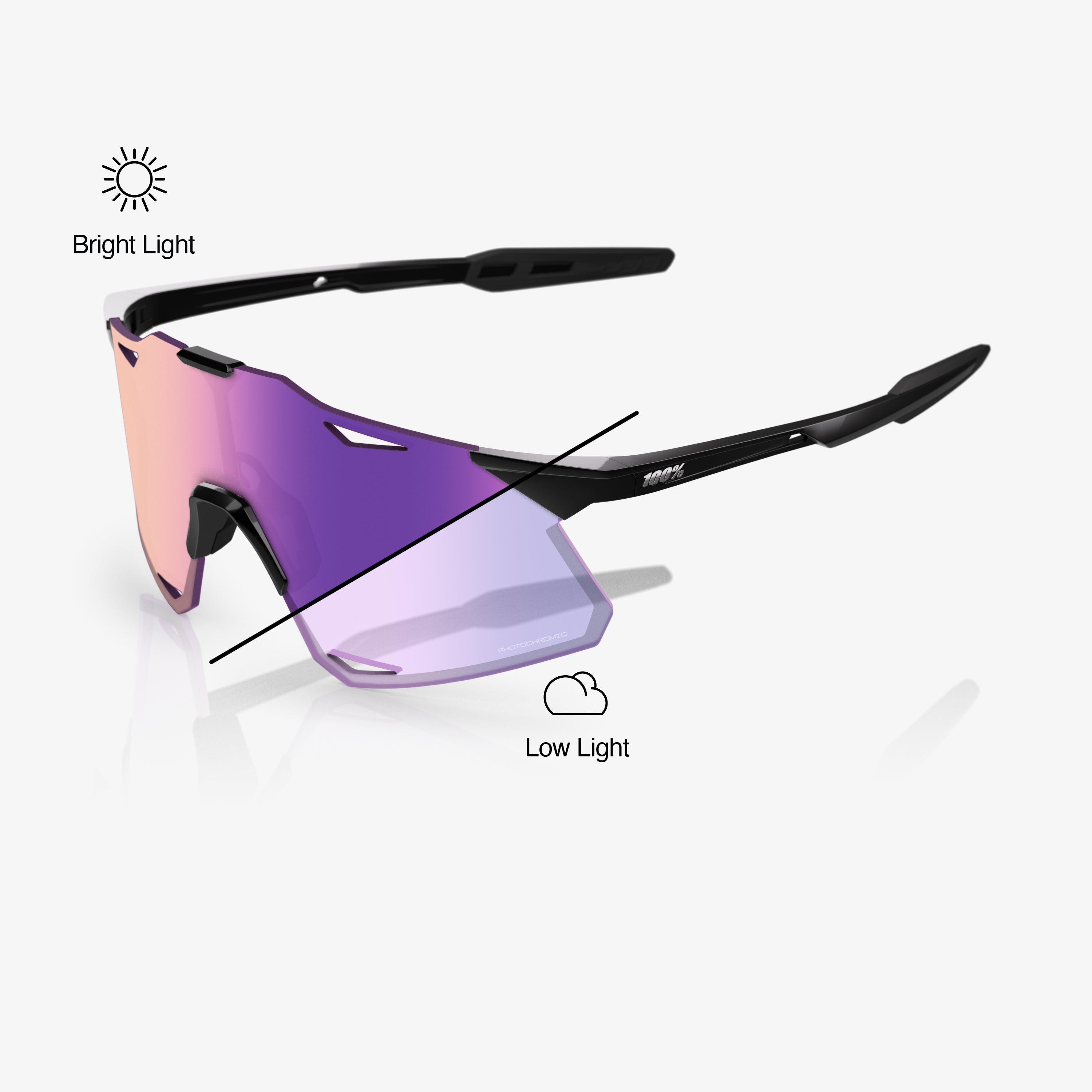 100-hypercraft-sportbrille-gloss-black-photochromic image 1