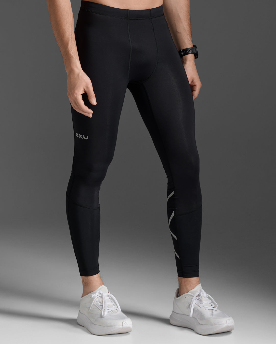 2xu-aero-compression-tights-black-silver-herren-k-hl image 3