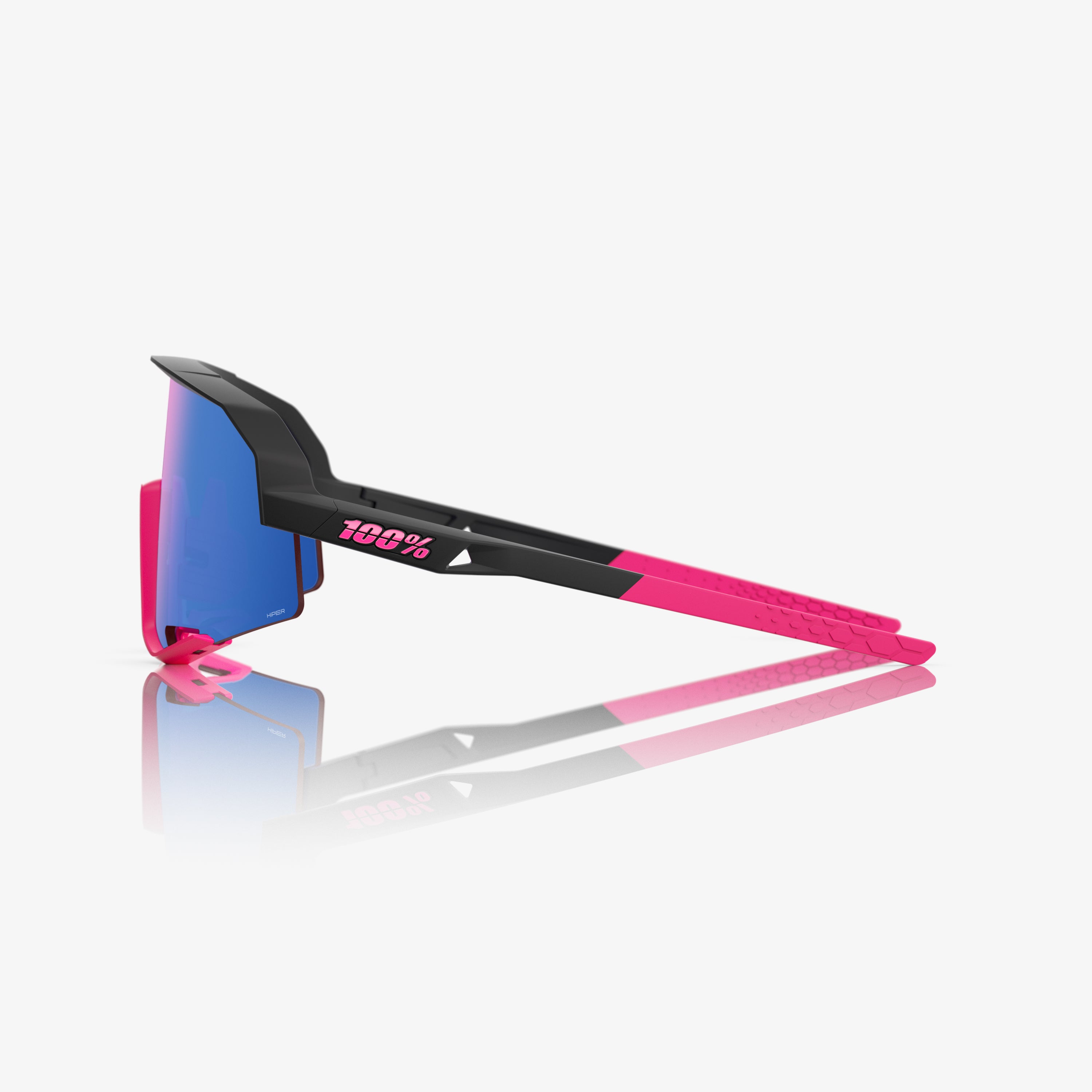 100-slendale-sonnenbrille-black-pink-blue-mirror image 3