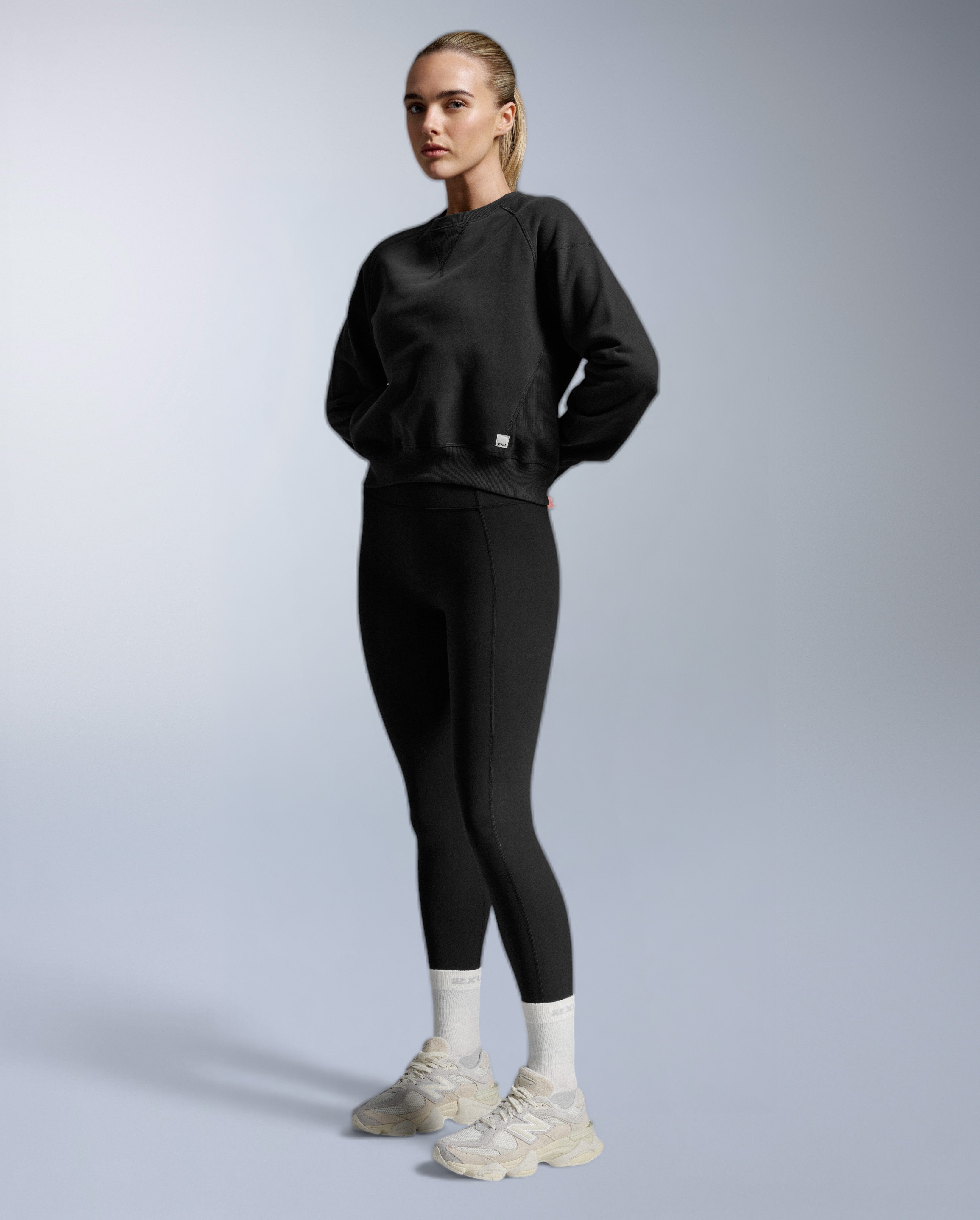 2xu-ez-organic-cotton-ribbed-crew-langarmshirt-schwarz-wei image 4