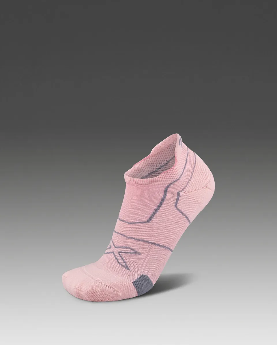 2xu-vectr-cushion-no-show-laufsocken-dusty-pink-kompression image 1