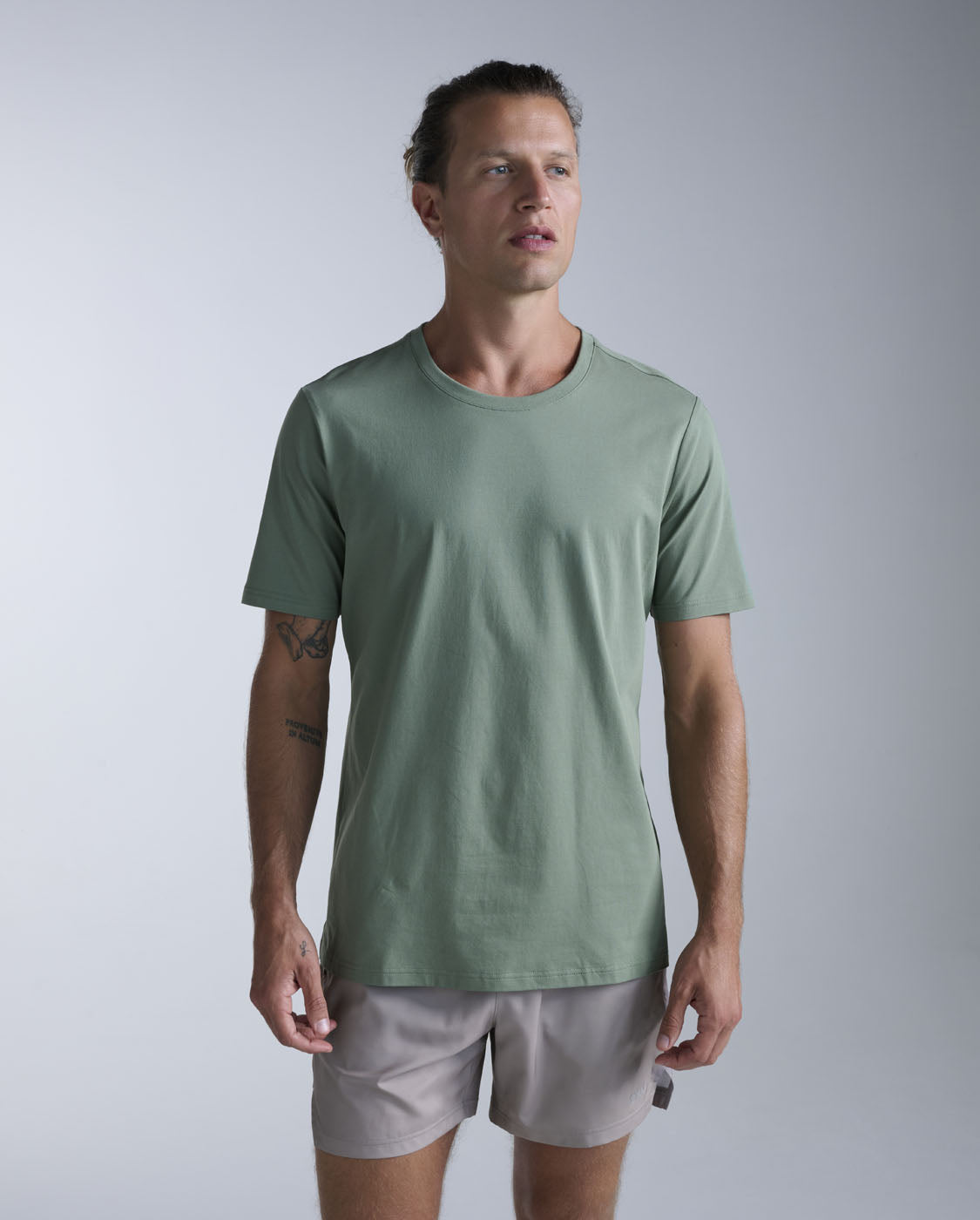 2xu-motion-cotton-flex-tee-herren-fern-baumwolle image 1