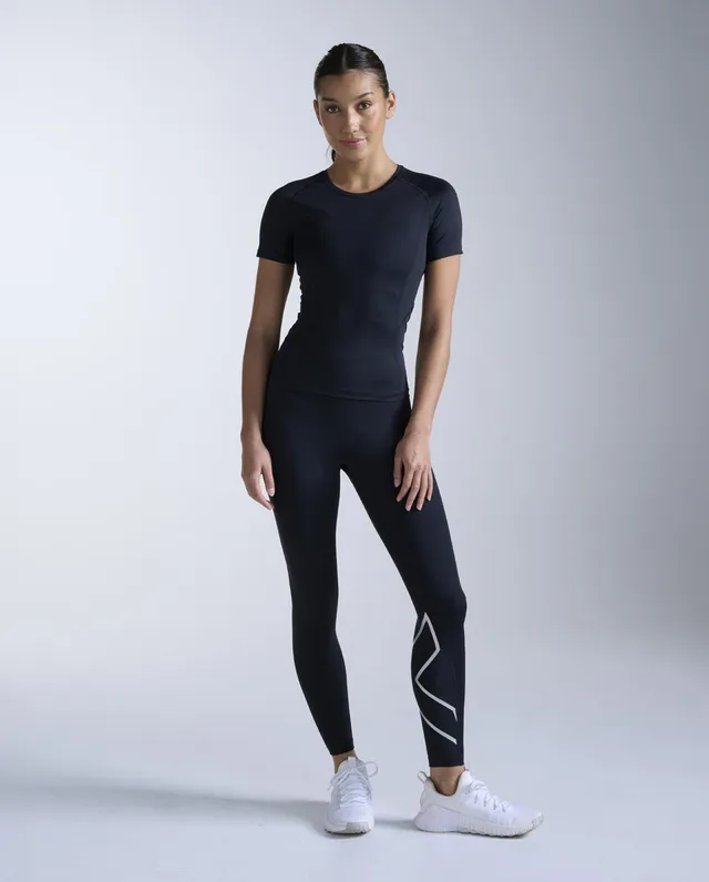2xu-core-compression-short-sleeve-damen-black-black image 1