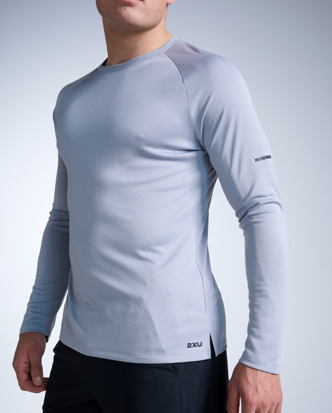 2xu-aero-long-sleeve-laufshirt-weathervane-herren image 2