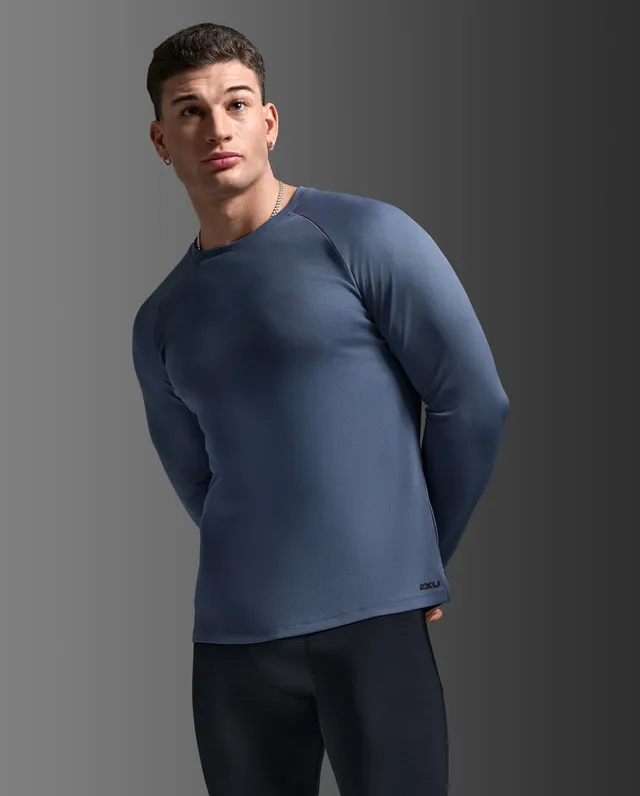 2xu-aero-long-sleeve-laufshirt-herren-indigo-black-reflective image 1