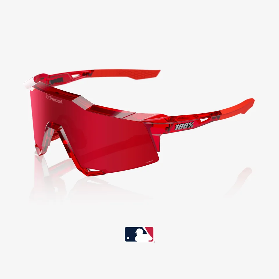 100-speedcraft-mlb-sonnenbrille-translucent-red-hiper-mirror image 1