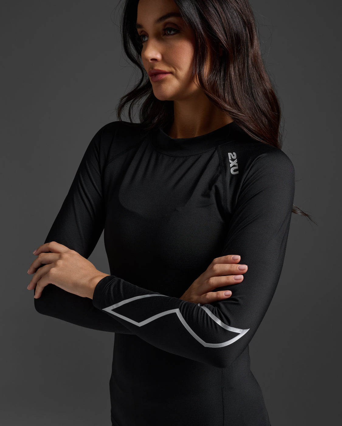 2xu-ignition-compression-long-sleeve-damen-schwarz image 6