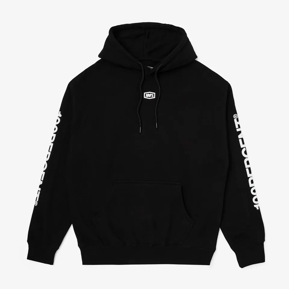100-roots-pullover-hoodie-fleece-schwarz-kapuzenpulli image 1
