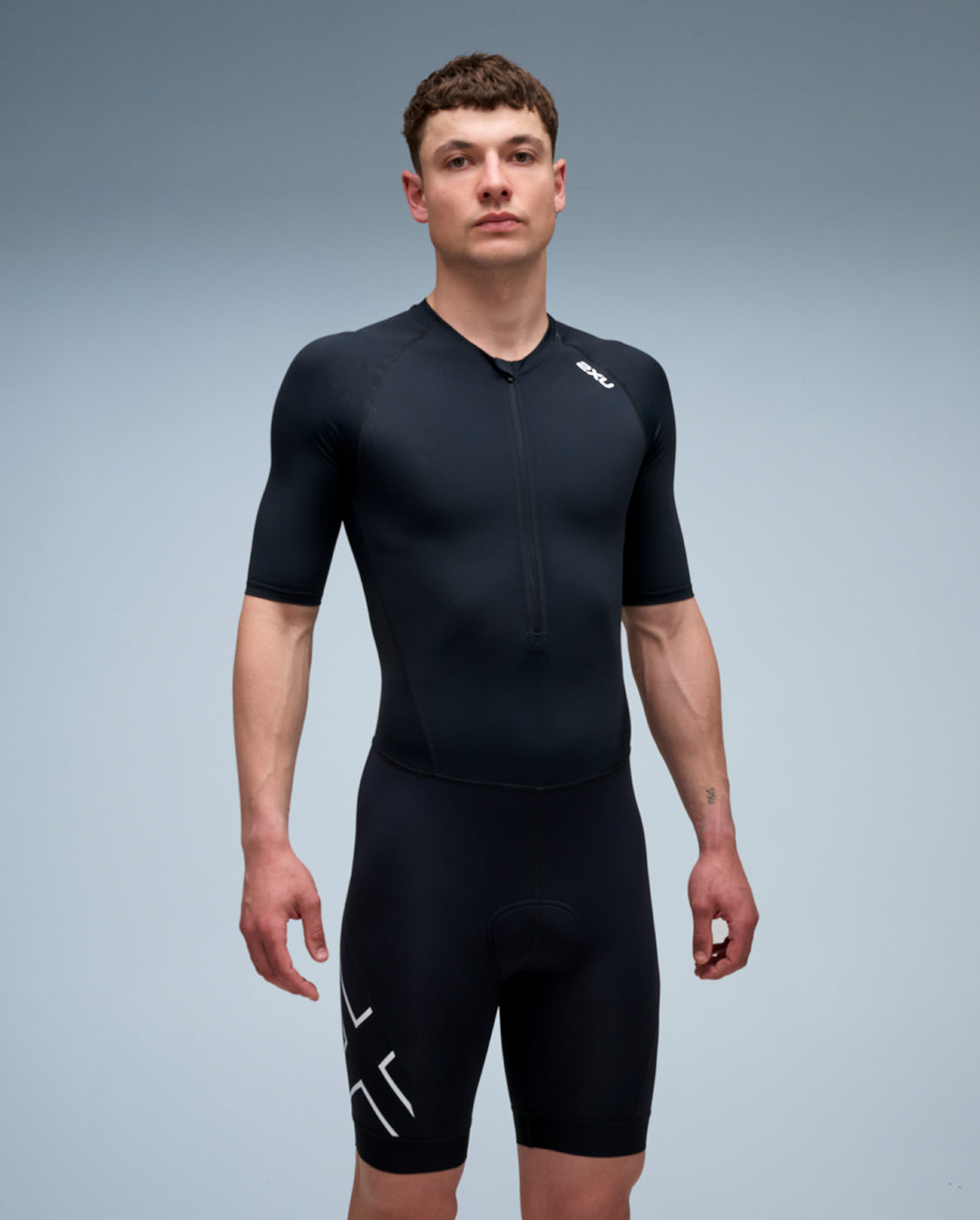 2xu-core-sleeved-trisuit-herren-schwarz-sprint-uv-schutz image 7