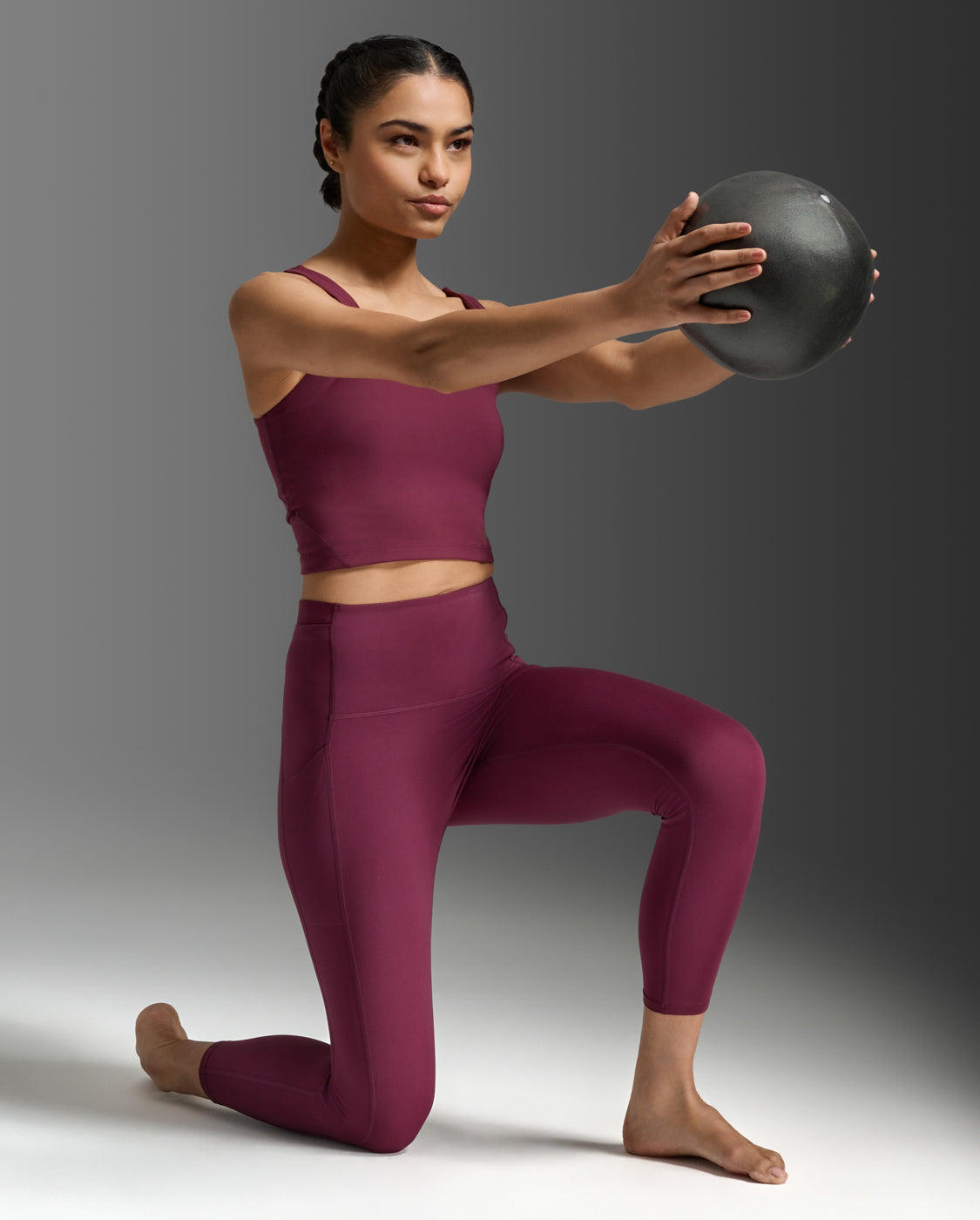 2xu-form-stash-hi-rise-7-8-tights-damen-armaretto image 5