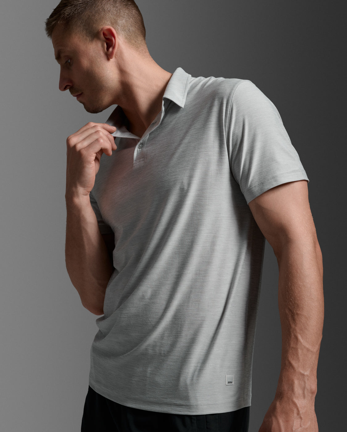 2xu-signature-polo-harbor-mist-poloshirt-regular-fit image 6