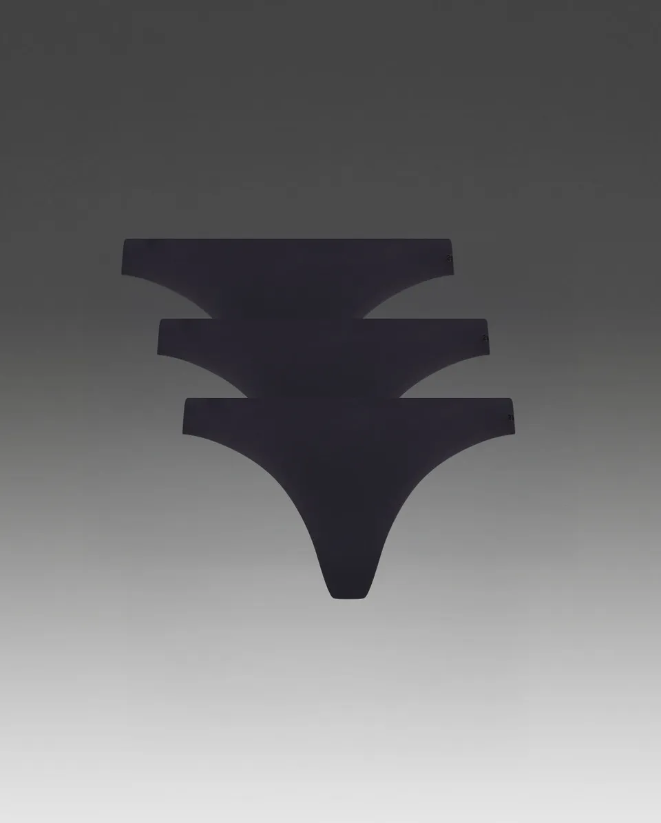 2xu-24-7-invisible-g-string-3-pack-damen-schwarz image 1