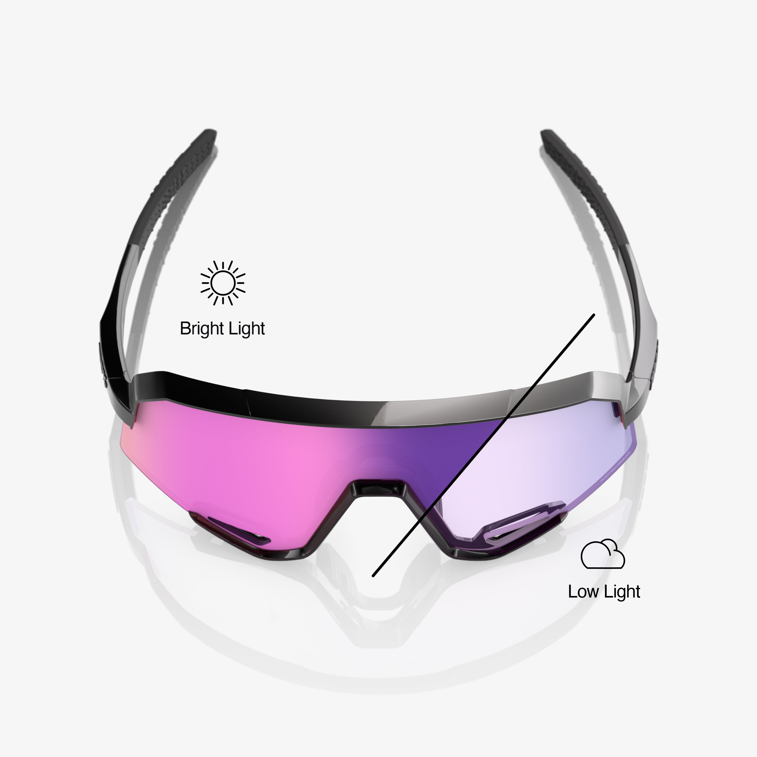 100-slendale-sonnenbrille-photochrom-purple-mirror image 4