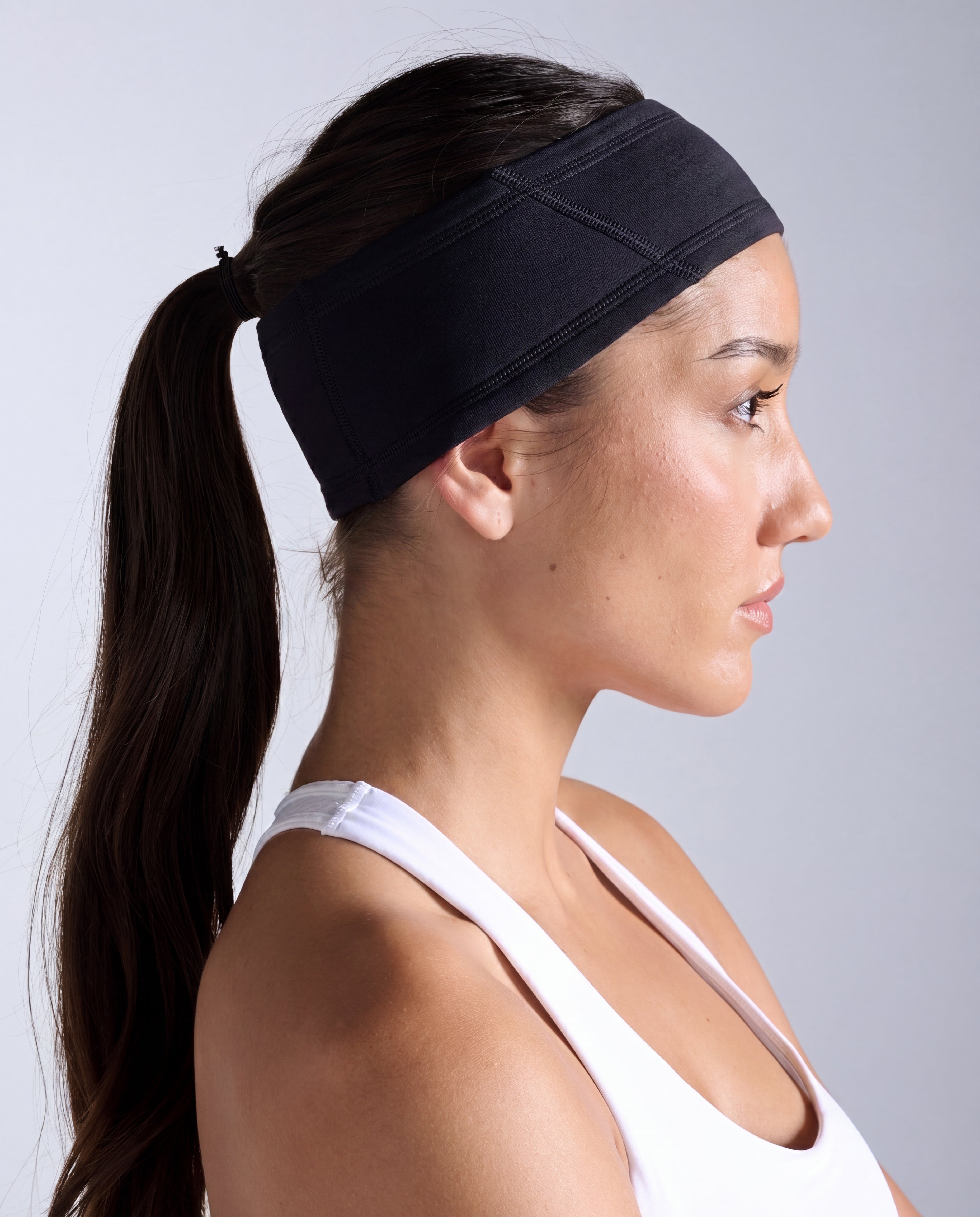 2xu-ignition-haptic-headband-stirnband-black-silver image 2