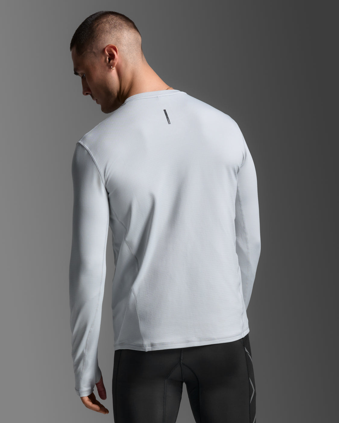 2xu-ignition-grid-base-layer-laufshirt-harbor-mist-thermo image 2