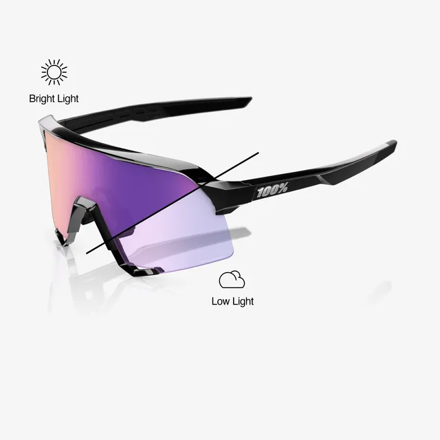 100-s3-sportsonnenbrille-gloss-black-purple-mirror-photochrom image 1