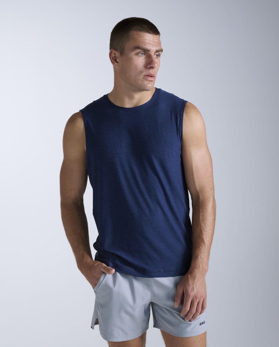 2xu-signature-tank-tanktop-herren-midnight-stretch image 1